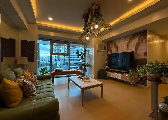 Palms Paradise With The View Of Bgc Netflix Apartamento Manila